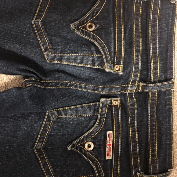 HUDSON fine taylored boot cut dark denim jeans - Picture 4 of 5